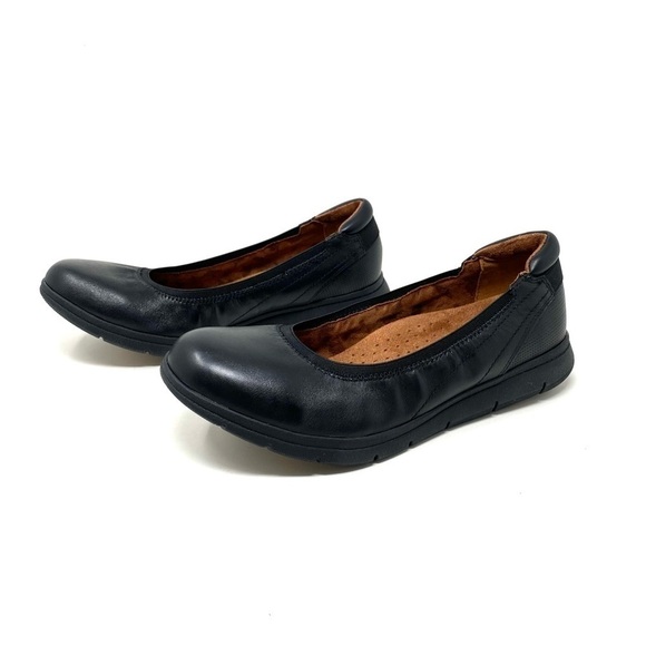 Cobb Hill WOMEN'S LIDIA BALLET FLAT Black Leather - Picture 2 of 8